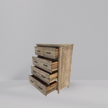 Berlin 5 drawer Tallboy