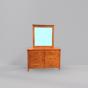 Tokyo 6 Drawer Dresser & Mirror