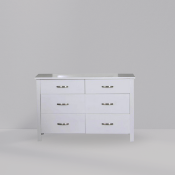 Catty 6drw Dresser (White)