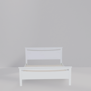 Catty Bed Frame (White)