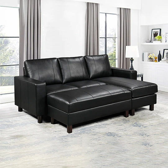 Sydney Sofa with Chaise & Ottoman