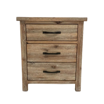 Berlin 3 Drawer Bedside