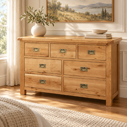 Rustic 7Drw Dresser