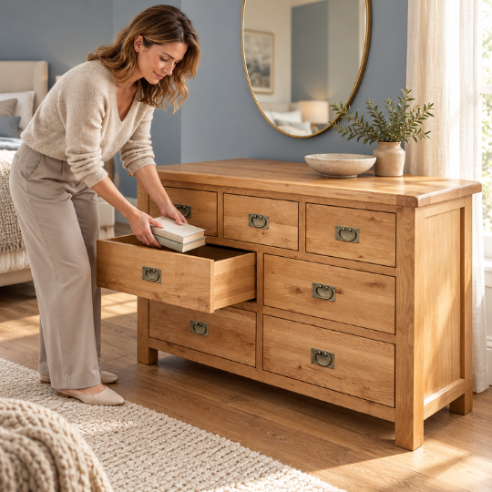 Rustic 7Drw Dresser