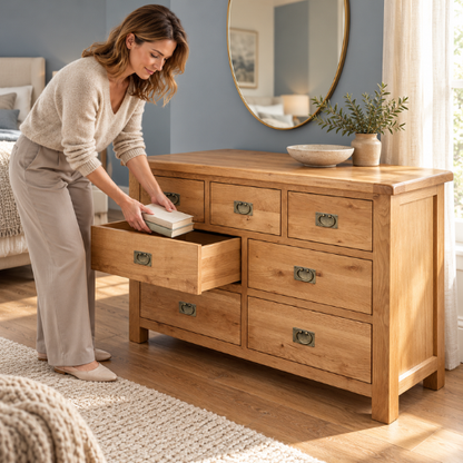Rustic 7Drw Dresser