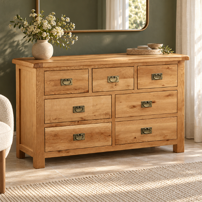 Rustic 7Drw Dresser