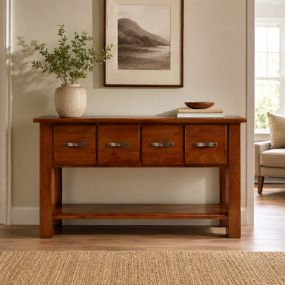 Falcon 4 Drawer Hall Table