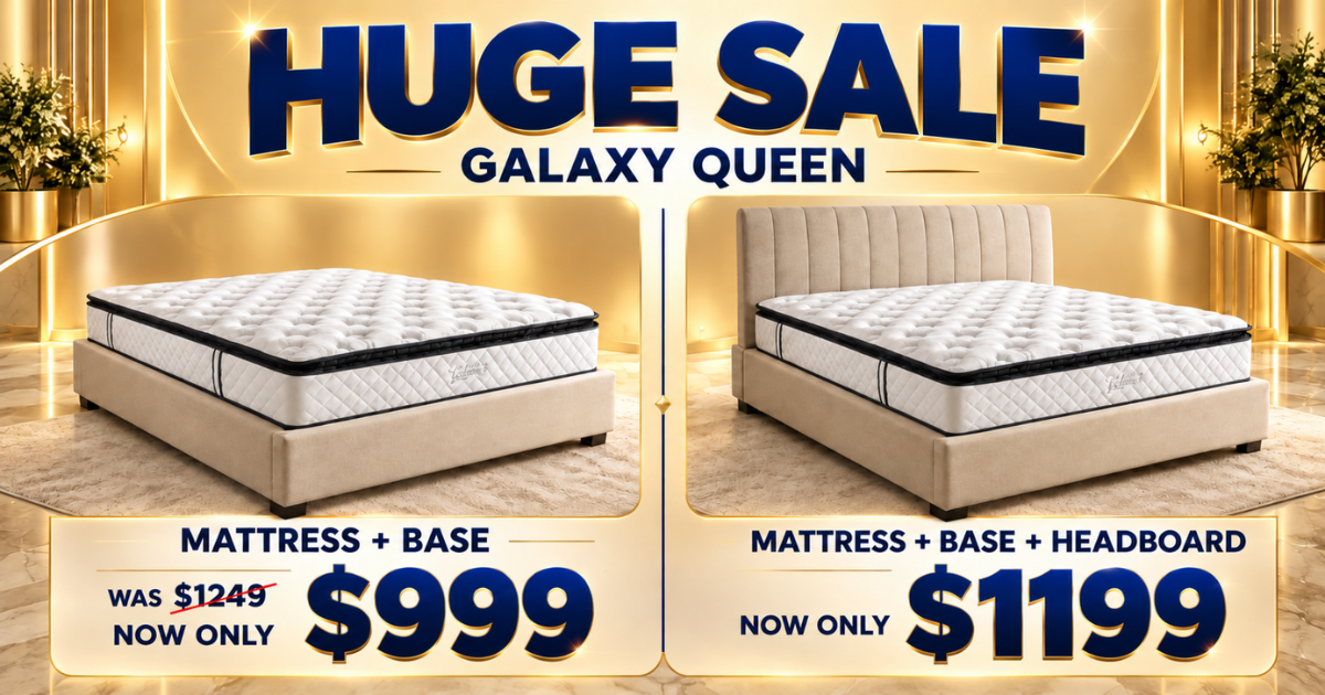 Galaxy Queen Sleep Set + Fendalton Headboard – Now or Never Bundle