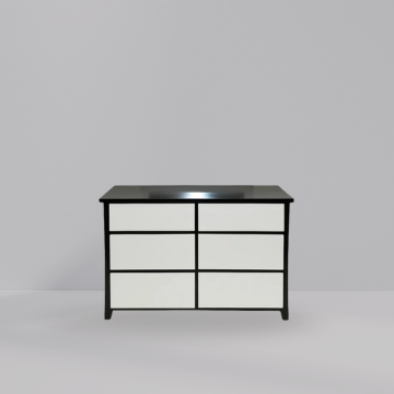 Parker Dresser Black White