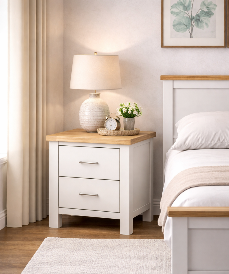 Finland 2 drawer Bedside - Image 2