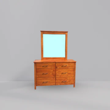 Tokyo 6 Drawer Dresser & Mirror - Image 3