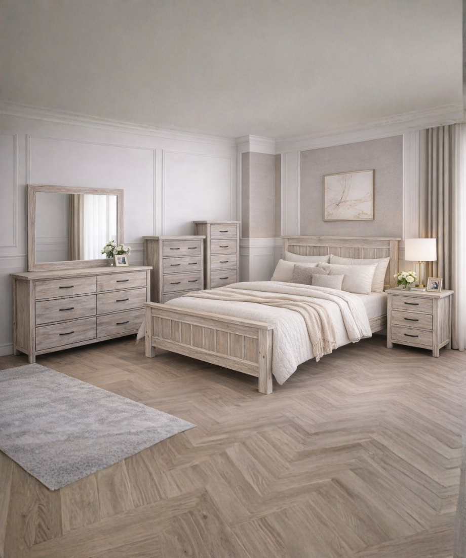 Berlin Queen Bedroom Suite — 5 pieces - Image 2