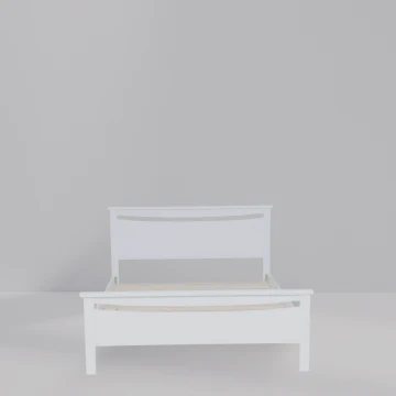 Catty Bed Frame (White) - Image 4