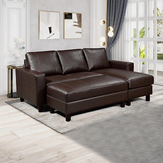 Sydney Sofa with Chaise & Ottoman - Image 3