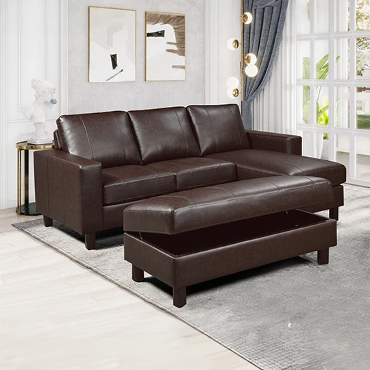Sydney Sofa with Chaise & Ottoman - Image 5