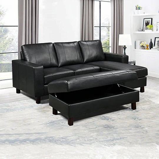 Sydney Sofa with Chaise & Ottoman - Image 7