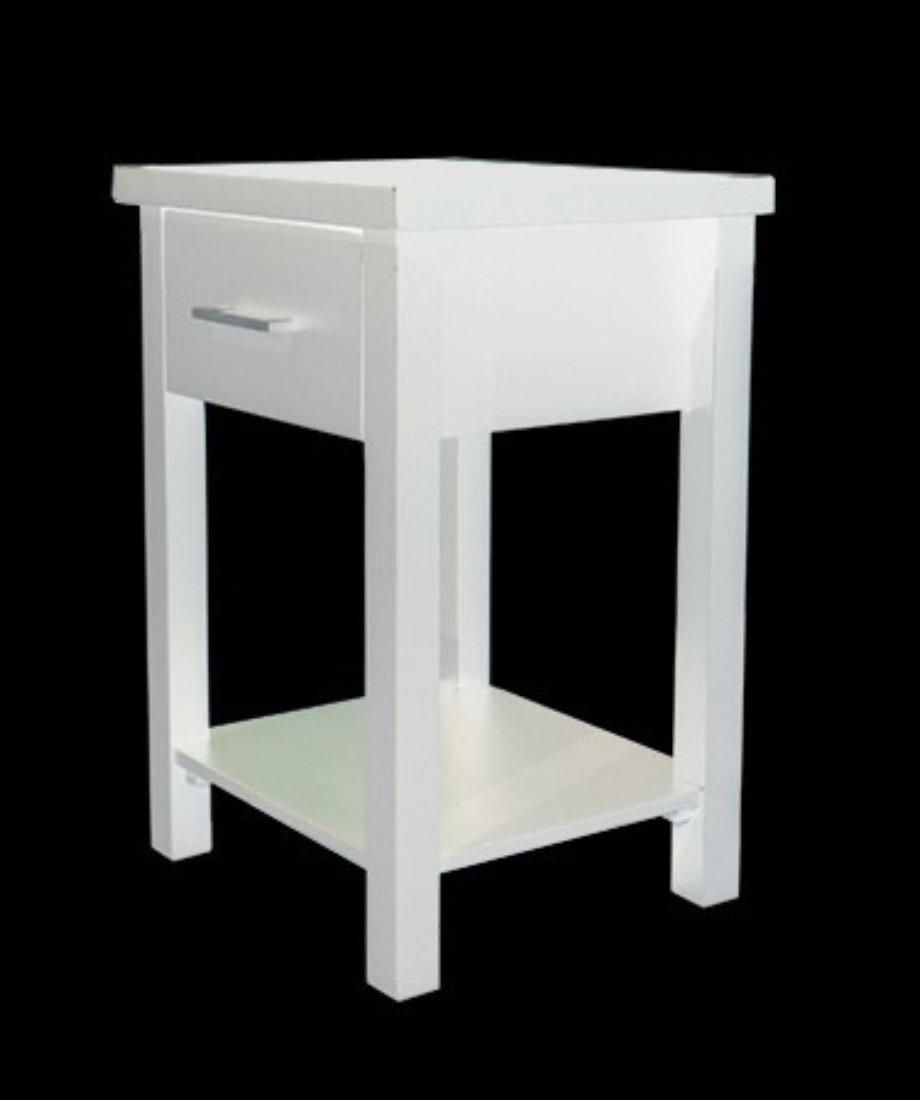 White Tokyo 1 Drw Bedside - Image 4