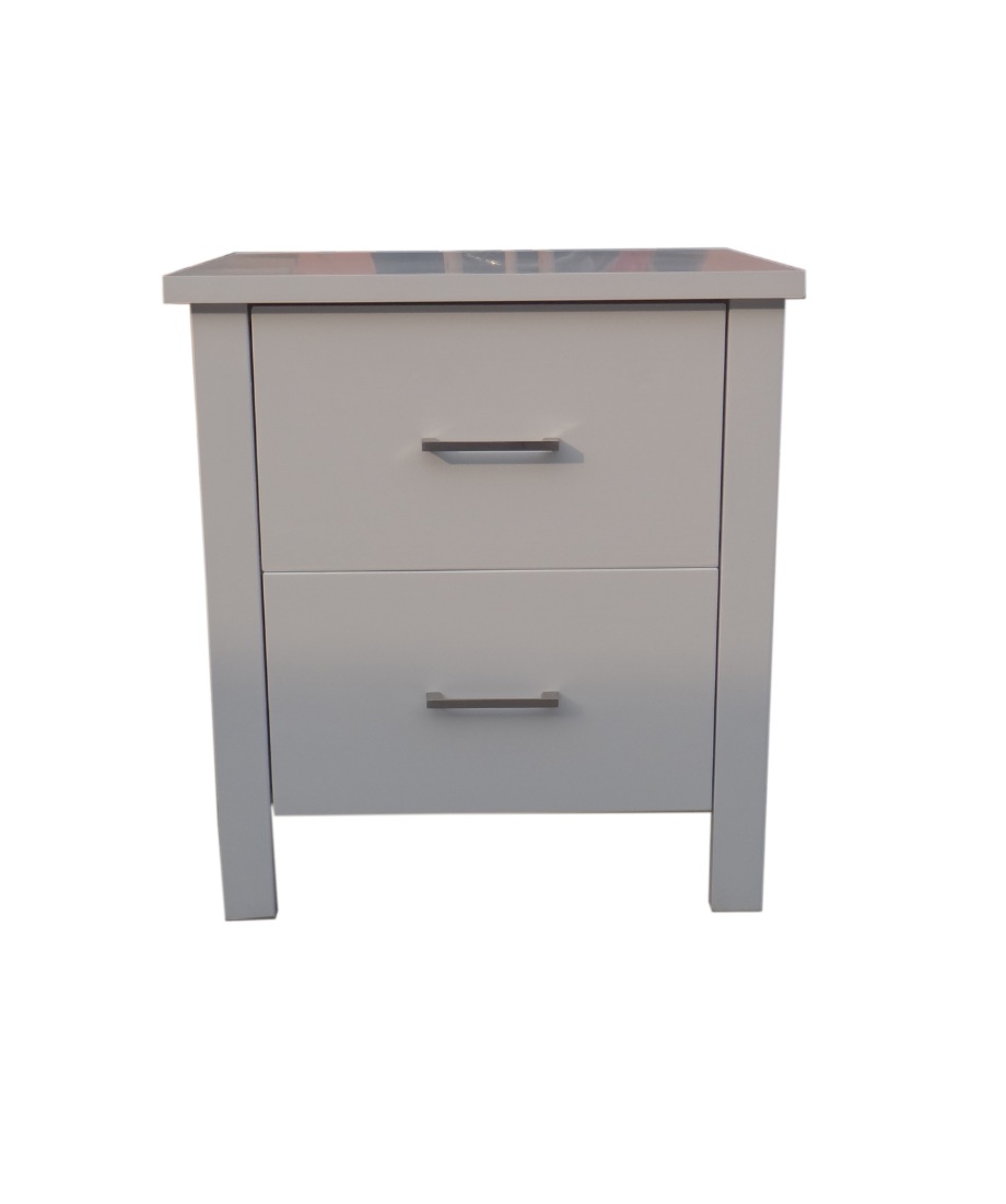 White Tokyo 2 Drw Bedside - Image 2