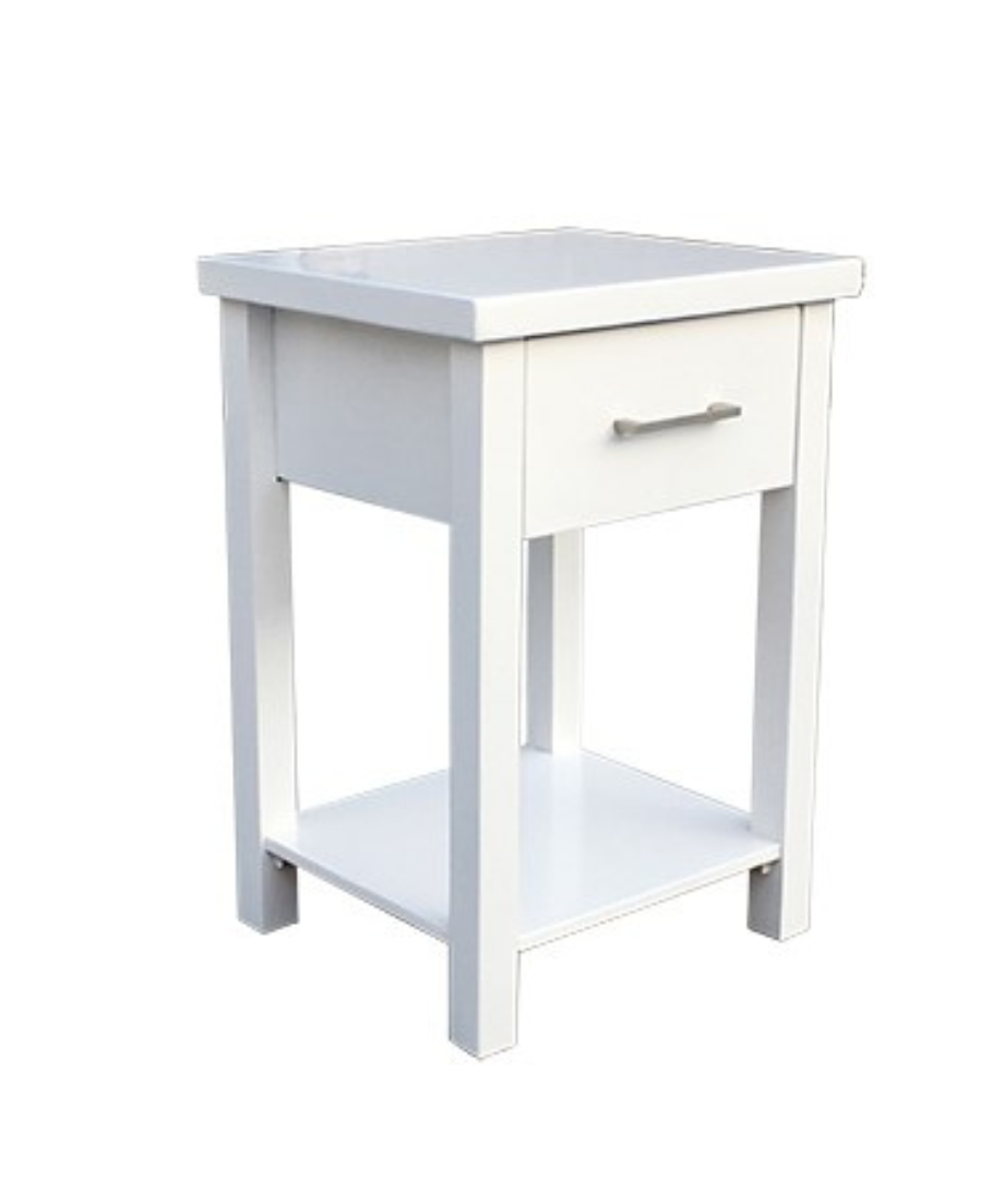 White Tokyo 1 Drw Bedside - Image 3