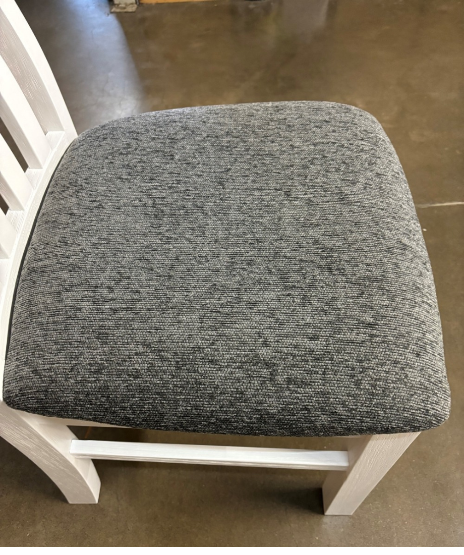 Finland Dining Chair (2 in one box, to be purchased in box of 2)---Dark Grey Fabric Pad - Image 4