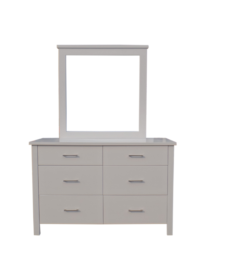 White Tokyo 6 Drw Dresser - Image 3