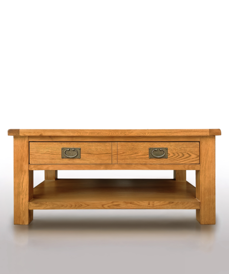 Rustic coffee Table With 1 Drawer - Image 3