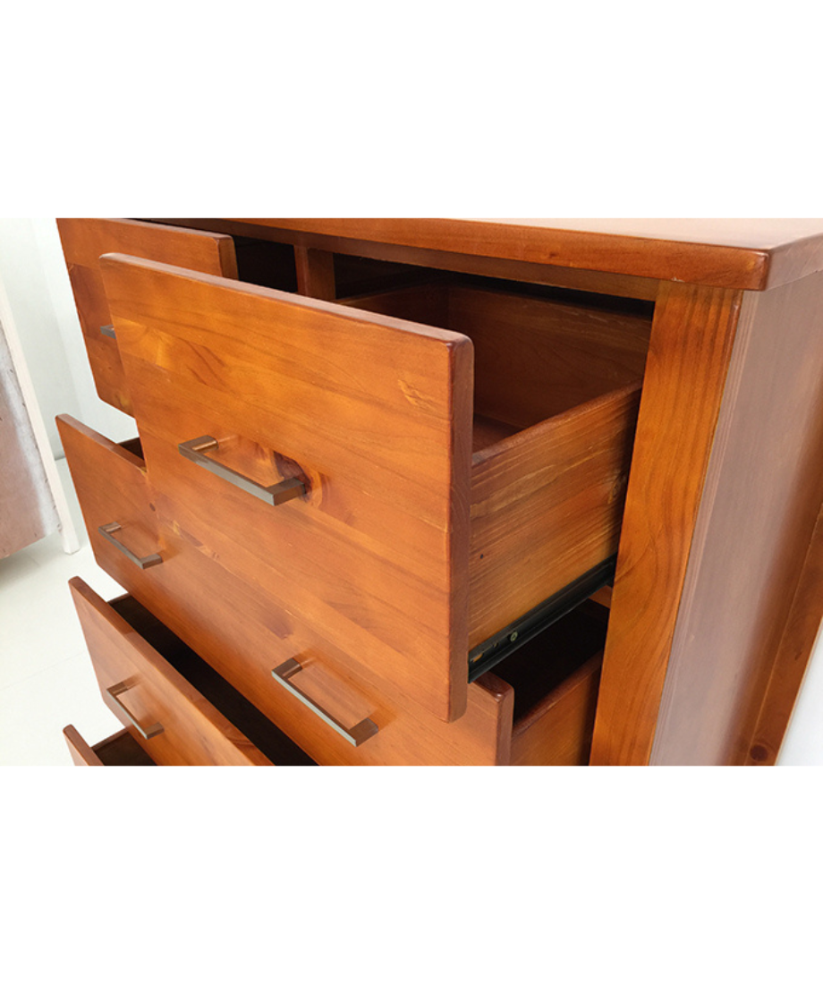 Tokyo Bedroom Suite Warm Honey — 5 pieces - Image 9