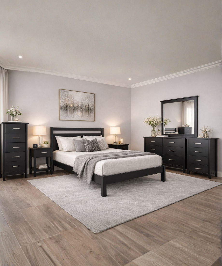 Tokyo Black Bedroom Suite - Image 2