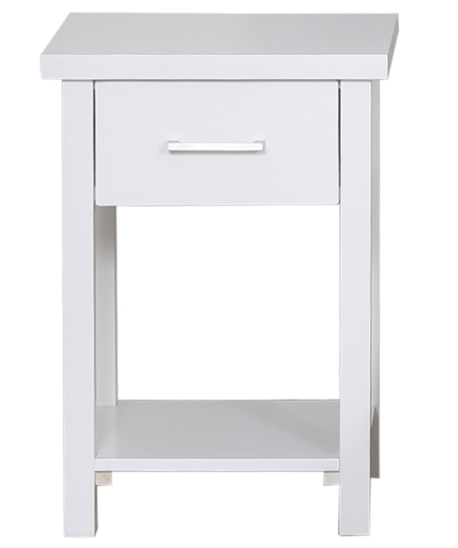 White Tokyo 1 Drw Bedside - Image 5