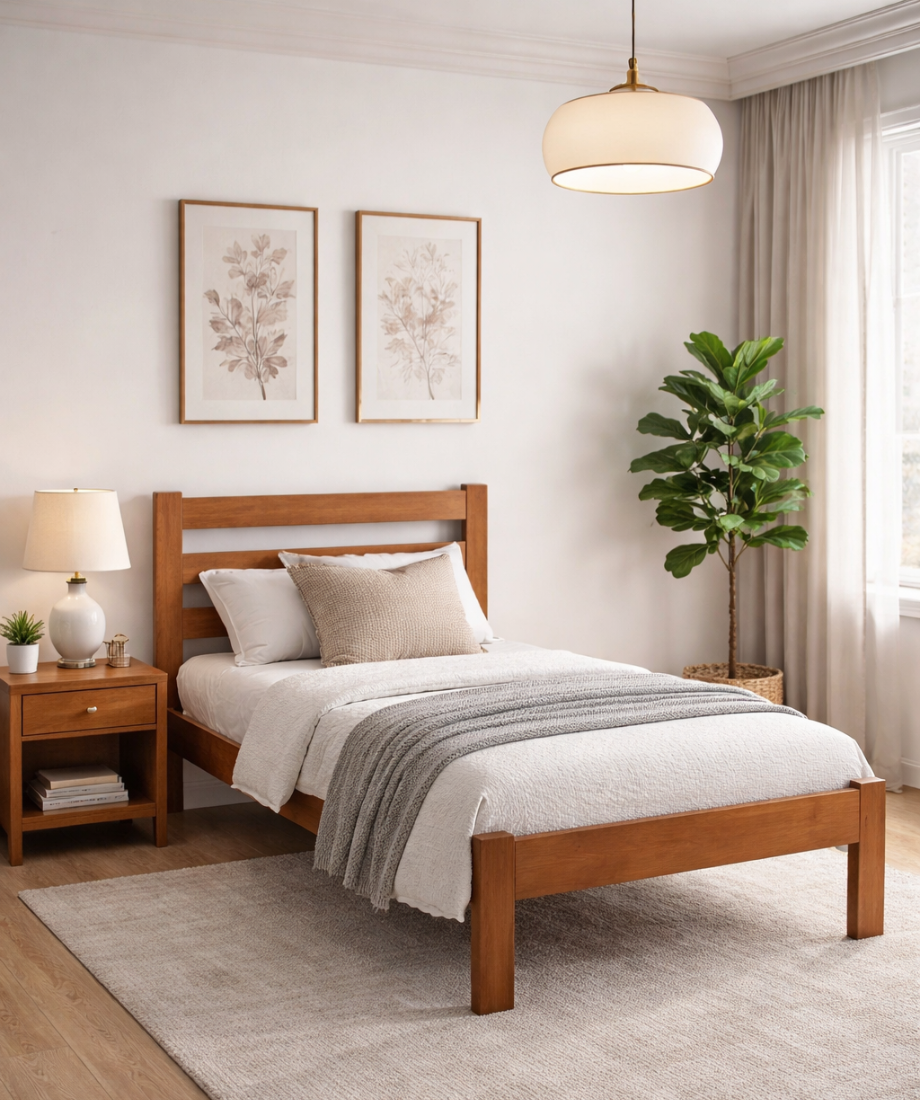 Tokyo Bedroom Suite Warm Honey — 5 pieces - Image 6